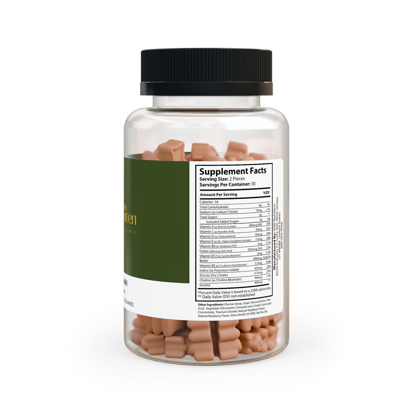 BotaniGlow Hair Vitality Gummies (60 Gummies)