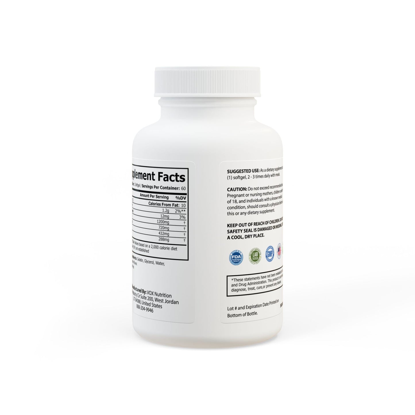 AquaVital Omega-3 Complex (60 Softgels)